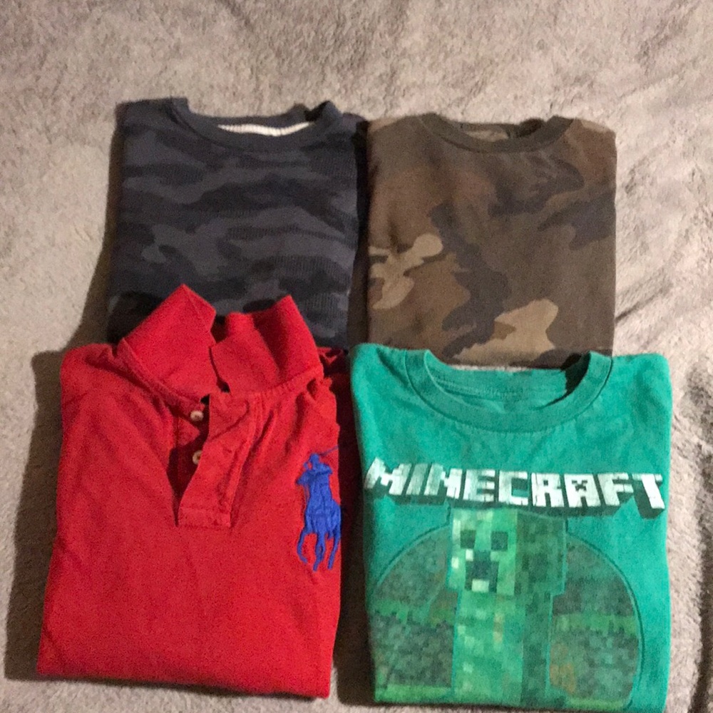 Four Boys Medium Shirts